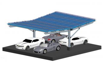Steel Waterproof solar carport
