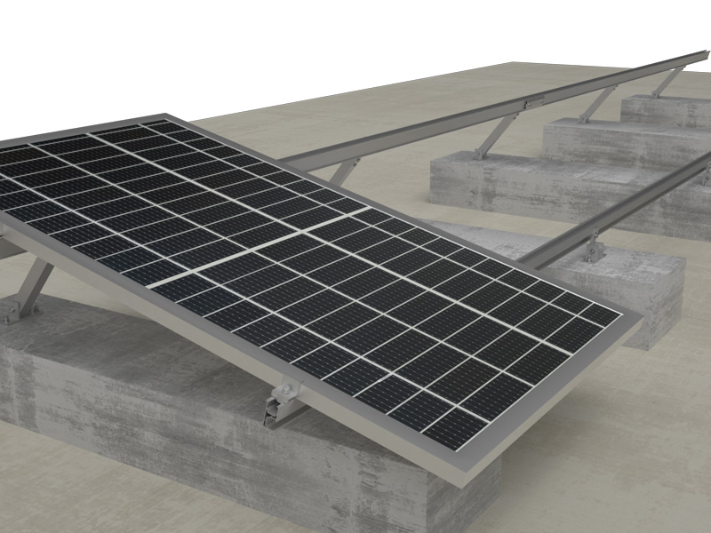 Antai adjustable tilt mount on concrete roof installation video