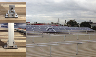 Recent completed roof projects in Australia utilized Antaisolar solar racking 