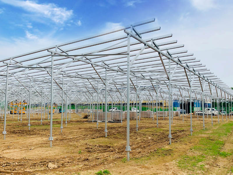 Antaisolar provided aluminum solar structure for Agriculture solar project in South Korea