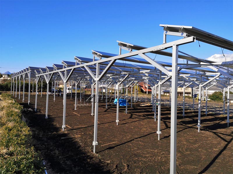 80KW-Agrivoltaic mount in Japan 